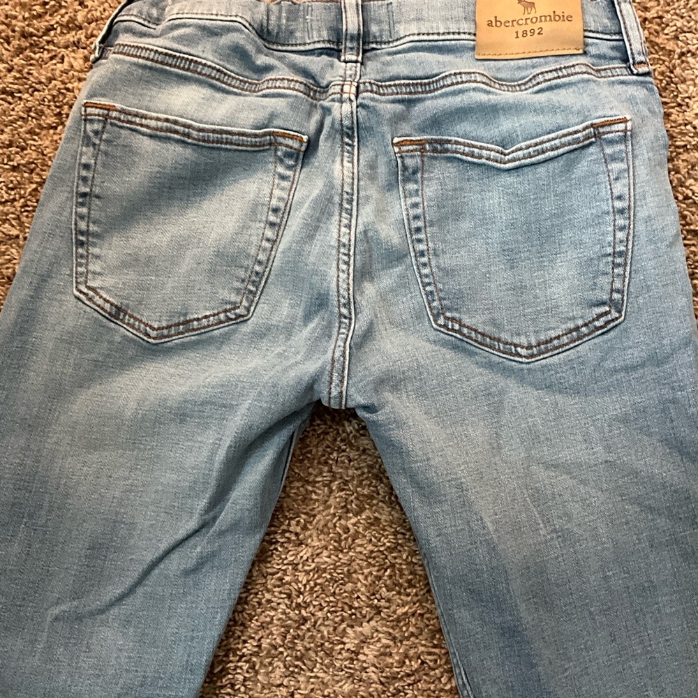 Abercrombie Kids Super Skinny Distressed Jeans 13/14 - Picture 6 of 7